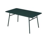 Table de jardin L.160 cm en métal - Vert sapin - MIRMANDE de MYLIA