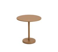 Muuto Table en acier Linear Ø70 cm Burnt orange