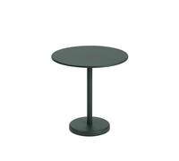 Muuto Table en acier Linear Ø70 cm Dark green