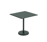 Muuto Table en acier Linear 70x70 Dark green
