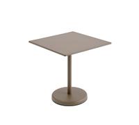 Table de Jardin Linear Steel Café 73x70 cm Taupe