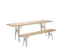 Table de jardin Ludwig 220x68x76cm top 5-layer board solid spruce-fir