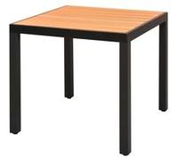 Table de jardin Marron 80 x 80 x 74 cm Aluminium et WPC Marron G