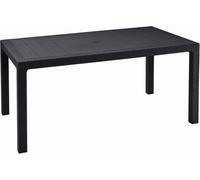 Table de jardin Melody - 160x94x74cm en résine gris anthracite - KETER