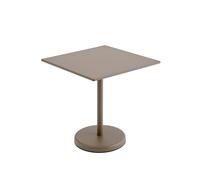 Table de Jardin Muuto Linear Steel Café 73x70 cm Taupe