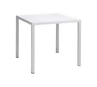 Table de Jardin Nardi 80 x 80 cm Cube 80 48053.00.000 Bianco