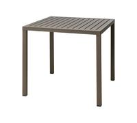Table de Jardin Nardi 80 x 80 cm Cube 80 48067.53.000 Tabacco