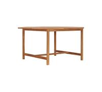 vidaXL Table de jardin 150x150x75 cm teck massif