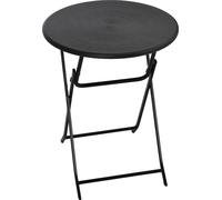 Table de jardin Outsunny, table ronde pliante, Ø 60 cm, table d'appoint pour 2 personnes