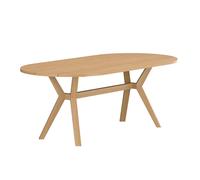 Table de Jardin Ovale en Teck Kenya 200cm Naturel