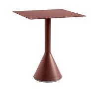 HAY Table café carrée Palissade Cone 65x65 cm Iron red