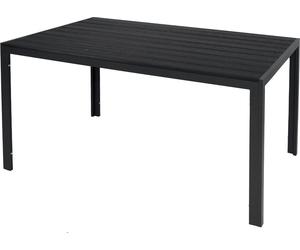 Table de jardin Plateau de table Non-Wood Aluminium anthracite-noir 150x90cm
