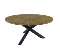 Table de jardin - Plateau en Teck ø150 - Ferrone