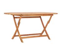 vidaXL Table de jardin pliante 160×80×75 cm Bois massif teck
