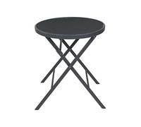 Table de jardin pliable en métal Elba gris