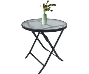 Table de jardin pliable | Table de balcon ronde | Dimensions env. H. 70 x W. 70 x D. 70 cm | Table pliante | Table de balcon Mobilier de jardin – Sonlas 70 cm Ø