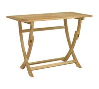 Table de jardin pliante 110x55x75 cm en bois massif d'acacia