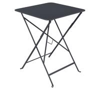 Table de jardin pliante 2 personnes FERMOB Bistro 57 x 57 cm - Carbone