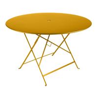 Table de jardin pliante 6 personnes FERMOB Bistro Ø 117 cm - Miel
