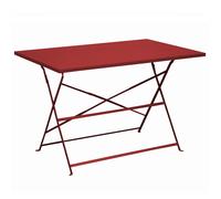 Table de jardin pliante acier époxy - Cuba - L.110 x l.70 cm - 4 personnes