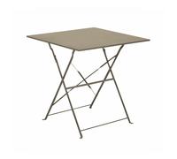 Table de jardin pliante acier époxy - Cuba - L.70 x l.70 cm - 2 personnes