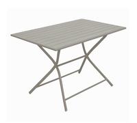 Table de jardin pliante aluminium - Globe - L.110 x l.70 cm - 2 à 4 personnes
