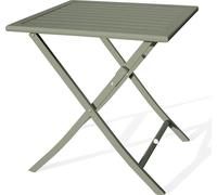 Table de jardin pliante carré de couleur vert pour 2 personnes