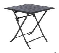 Hespéride – Table de jardin pliante carrée AZUA – 2 places – Graphite – Aluminium traité époxy
