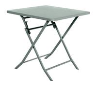 Table de jardin pliante carrée GREENSBORO Vert olive 2 places - Acier traité époxy, Traitement antirouille renforcé Hespéride
