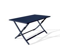 Table de jardin pliante MARIUS (140x80 cm) en aluminium - BLEU NUIT