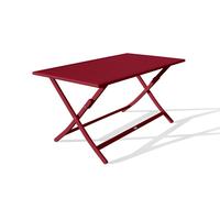 Table de jardin pliante MARIUS (140x80 cm) en aluminium - CARMIN