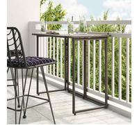 vidaXL Table de jardin pliante Brune 90 x 51 x 75 cm Polyrotin