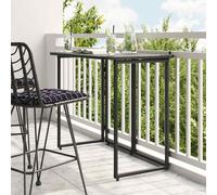 Table de jardin pliante noire 90x51x75 cm Poly Rattan, Tables de jardin Design Meubles