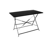 Table de jardin pliante Palerme 110 x 70 cm noir
