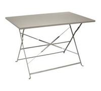 HOME DECO FACTORY Table de jardin pliante Palerme 110 x 70 cm Taupe