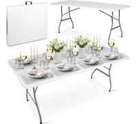 Table de jardin pliante Plonos blanche 180 cm