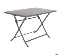 HESPERIDE - Table de Jardin Pliante Rectangle Greensboro 4 Places Tonka - Acier Antirouille Renforcé - Mobilier pour Jardin, Balcon, Terrasse