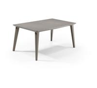 Table de jardin - rectangulaire 160cm - cappuccino - en résine - 6 personnes - Lima -Allibert by KETER