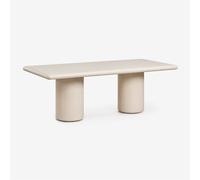 Table De Jardin Rectangulaire 220x100 Cm En Ciment Namara