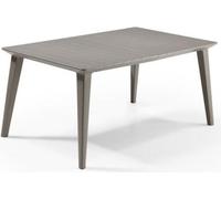 Table de jardin rectangulaire Allibert by KETER cappuccino résine 6 personnes Lima