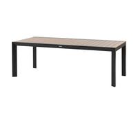 Table De Jardin Rectangulaire Alu Evasion 8 Places Effet Bois Honey Graphite - Hespéride Multicolore