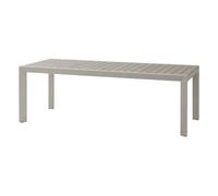 Table De Jardin Rectangulaire Alu Evasion 8 Places Effet Bois Lin Argile - Hespéride Multicolore