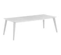 Keter Table Lima 240 avec rallonge pour 6-10 personnes Contemporain Blanc