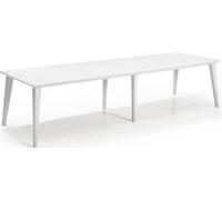 Table de jardin - rectangulaire - blanc - en résine - 8 a 10 personnes - Lima - Allibert by KETER