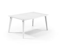 Table de jardin - Rectangulaire - Coloris : blanc - En résine - 6 personnes - LIMA - Allibert by KETER