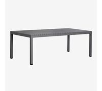 Table De Jardin Rectangulaire En Aluminium (210x100 Cm) Marti Gris Graphite Gris