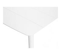 Jardiline Table de jardin rectangulaire Corfou en aluminium blanc avec 4 chaises Malte – 4 places