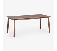 Table De Jardin Rectangulaire En Bois D'acacia Kaela Brun Acacia Foncé 180 X 90 Cm
