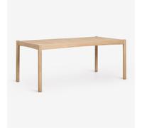 Table De Jardin Rectangulaire En Bois D'acacia Karvia Acacia Marron Clair 180 X 90 Cm
