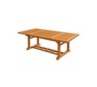 Table en teck rectangulaire extensible 170 cm